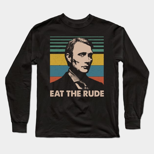 The Silence3 The Silence of the Lambs Eat The Rude Long Sleeve T-Shirt by Crazy Cat Style